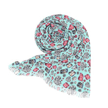 Load image into Gallery viewer, Lightweight Floral Heart Scarf
