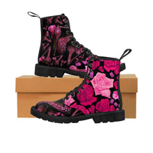 Load image into Gallery viewer, Women&#39;s Canvas Boots Nilie &#39;Pink crystals shoes&#39;
