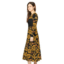 Load image into Gallery viewer, Women&#39;s Long Sleeve Dress &#39;Gold Crown&#39;
