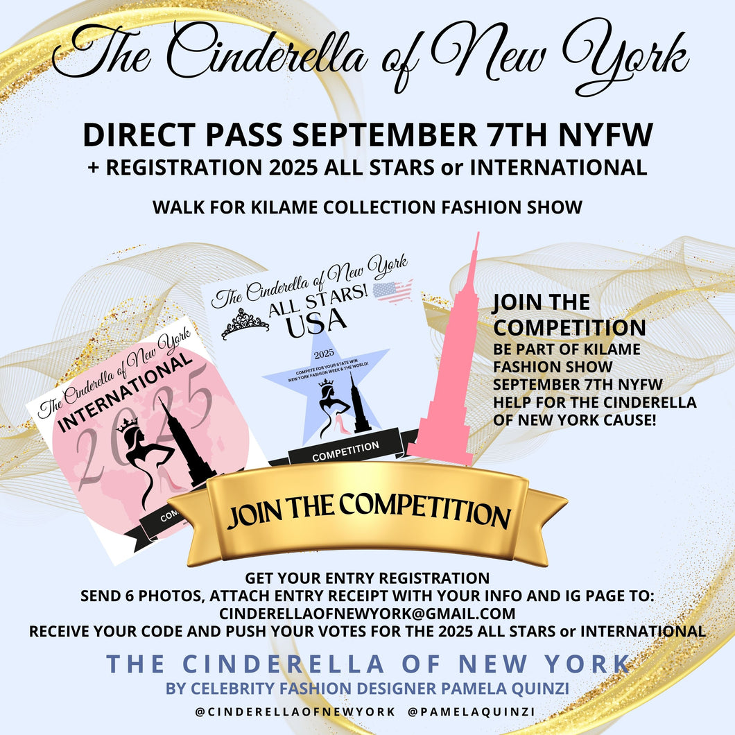 Direct pass September 7th NYFW + ALL STARS 2025 or INTERNATIONAL Registration