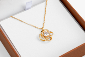 Cinderella Love Knot Necklace