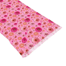 Load image into Gallery viewer, Pink Floral Light Scarf — Lightweight Spring Blossom Scarf
