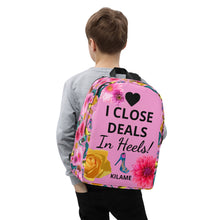 Load image into Gallery viewer, Backpack &#39;I close deals in heels&#39;
