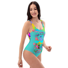 Load image into Gallery viewer, One-Piece Swimsuit &#39;Flamingo Art&#39;
