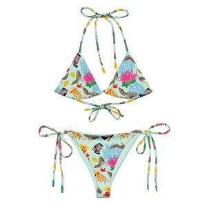 All-over print recycled string bikini 'Medusa'