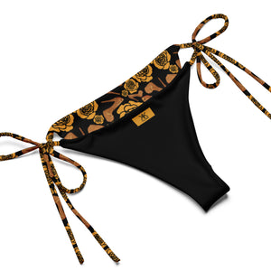 All-over print recycled string bikini 'Royal'