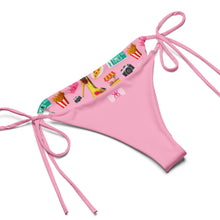 Load image into Gallery viewer, All-over print recycled string bikini &#39;Pop Princess&#39;
