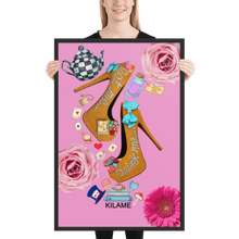 Load image into Gallery viewer, Framed poster 'Eat me drink me'
