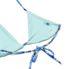 Load image into Gallery viewer, All-over print recycled string bikini 'Tea party'
