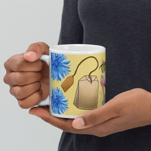 Load image into Gallery viewer, White glossy mug 'Tea Party'
