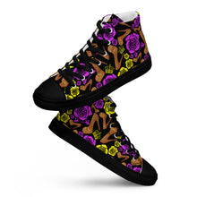 Load image into Gallery viewer, Women’s high top canvas shoes &#39;Kilame Royal&#39;
