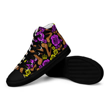 Load image into Gallery viewer, Women’s high top canvas shoes &#39;Kilame Royal&#39;
