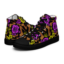 Load image into Gallery viewer, Women’s high top canvas shoes &#39;Kilame Royal&#39;
