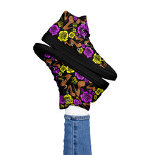 Load image into Gallery viewer, Women’s high top canvas shoes &#39;Kilame Royal&#39;
