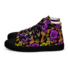 Load image into Gallery viewer, Women’s high top canvas shoes &#39;Kilame Royal&#39;
