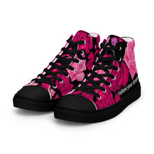 Load image into Gallery viewer, Women’s high top canvas shoes Wali &#39;Follow your dreams&#39;
