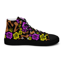 Load image into Gallery viewer, Women’s high top canvas shoes &#39;Kilame Royal&#39;
