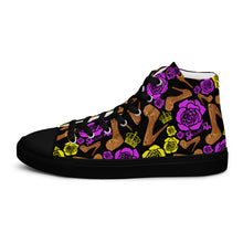 Load image into Gallery viewer, Women’s high top canvas shoes &#39;Kilame Royal&#39;
