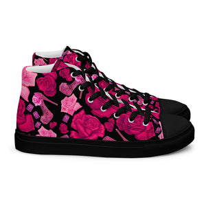 Women’s high top canvas shoes Wali 'Follow your dreams'