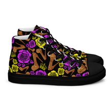 Load image into Gallery viewer, Women’s high top canvas shoes &#39;Kilame Royal&#39;
