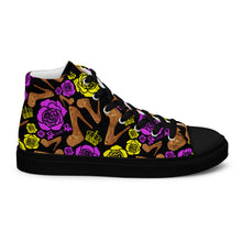 Load image into Gallery viewer, Women’s high top canvas shoes &#39;Kilame Royal&#39;
