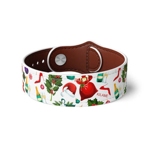 Vegan Leather Wristband 'Let's party'