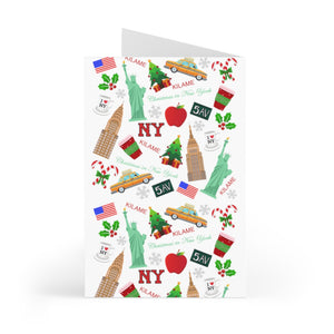 Greeting Cards (7 pcs) 'Christmas in New York'