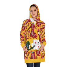 Load image into Gallery viewer, Women&#39;s Hoodie Dress &#39;Down the rabbit hole&#39;
