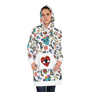 Women's Hoodie Dress 'Viva la vida'