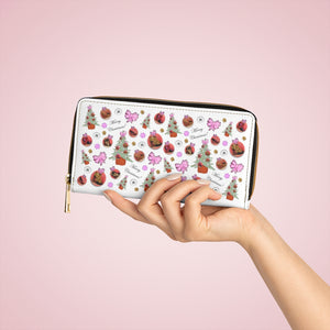 Zipper Wallet 'Pink Christmas'
