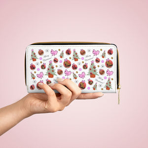 Zipper Wallet 'Pink Christmas'