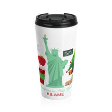 Load image into Gallery viewer, Stainless Steel Travel Mug &#39;Christmas in New York&#39;
