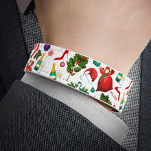 Load image into Gallery viewer, Vegan Leather Wristband &#39;Let&#39;s party&#39;
