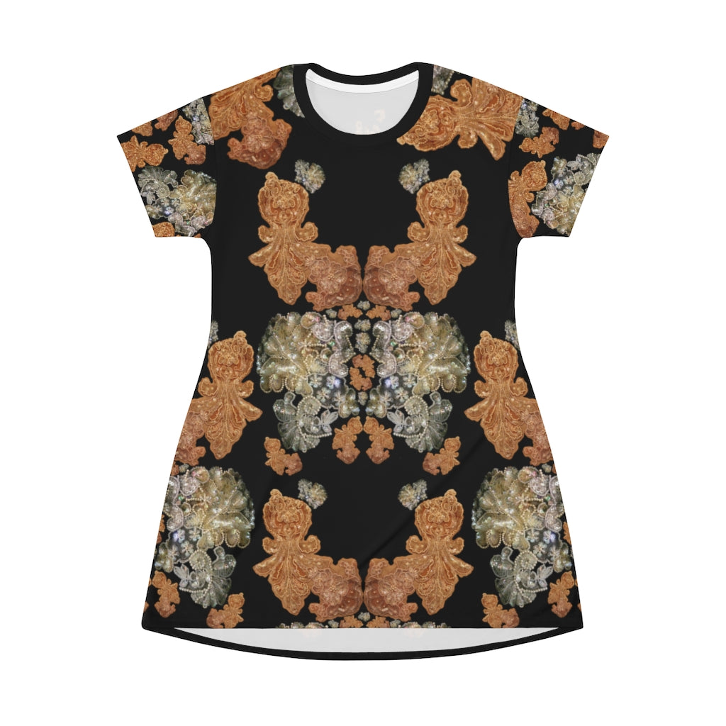 sachin and babi light blue dress Nude Floral Embroidered Dress main image 0