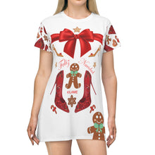 Load image into Gallery viewer, T-Shirt Dress &#39;Ginger bread&#39;
