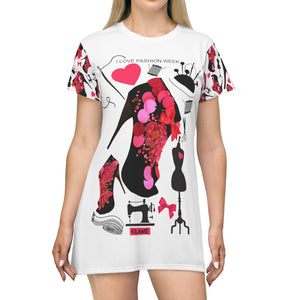 T-Shirt Dress Vali 'Love Fashion'