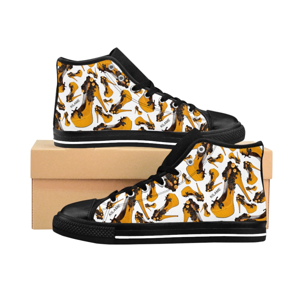 Women's High-top Sneakers 'Halloween shoes'