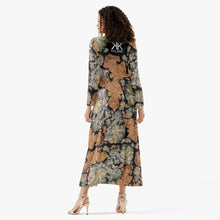 Load image into Gallery viewer, Crila Women&#39;s Long-Sleeve Dress &#39;Nude Embroidery&#39;
