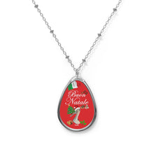 Load image into Gallery viewer, Oval Necklace &#39;Buon Natale&#39;
