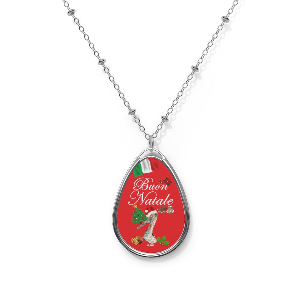 Oval Necklace 'Buon Natale'
