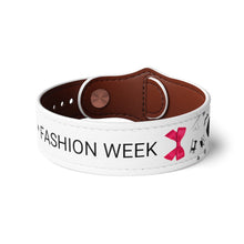 Load image into Gallery viewer, Faux Leather Wristband &#39;Fashion Week&#39;
