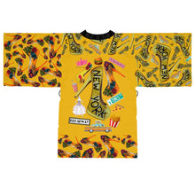 Load image into Gallery viewer, Long Sleeve Kimono Robe &#39;Yellow cab&#39;
