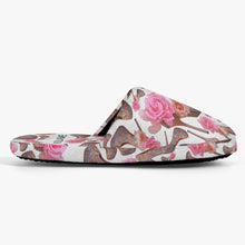 Load image into Gallery viewer, Classic Cotton Slippers &#39;Rose pink flower&#39;
