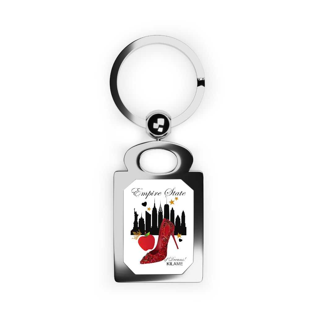 Rectangle Photo Keyring 'Empire State of dreams'