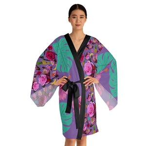 Long Sleeve Kimono Robe 'Jungle Fashion'