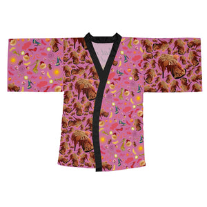 Long Sleeve Kimono Robe Narali 'Ibiza life'
