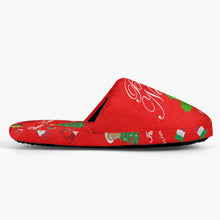 Load image into Gallery viewer, Unisex Classic Cotton Slippers &#39;Buon Natale&#39;
