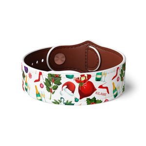 Vegan Leather Wristband 'Let's party'