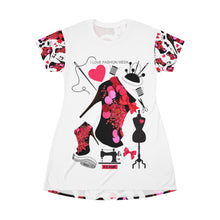 Load image into Gallery viewer, T-Shirt Dress Vali &#39;Love Fashion&#39;

