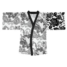 Load image into Gallery viewer, Long Sleeve Kimono Robe Asim &#39;Roses and Lace&#39;
